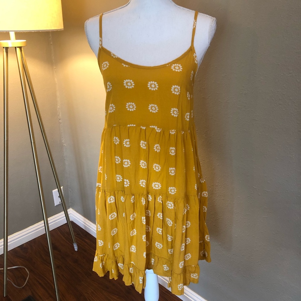 Yellow tunic dress